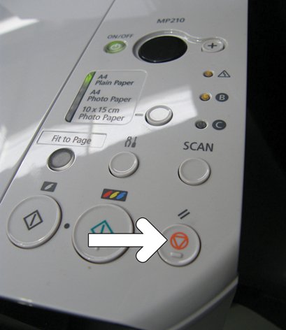 Canon spausdintuvo pranešimus apie mažą rašalo kiekį?