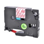 Brother lipīga analogā lente clear/red TZE-132 (12mm)