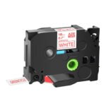 Brother lipīga analogā lente TZE-242 white/red (18mm)