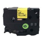 Brother lipīga analogā lente yellow/black TZE-651 (24mm)