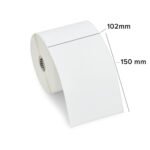 Zebra pipīgās termoetiķetes (102mm x 150mm) 300 gab.