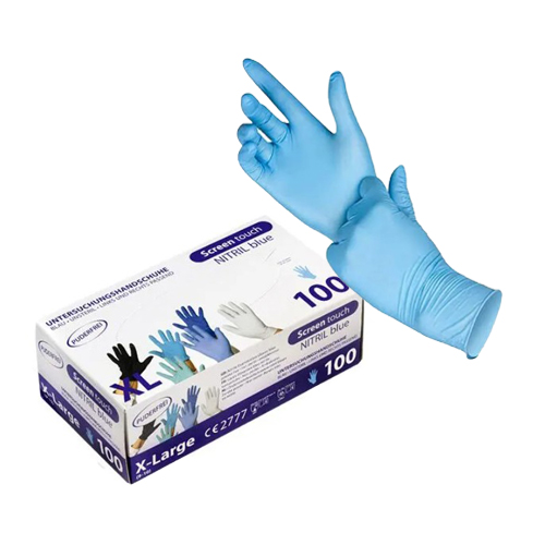 TopGlove Screen touch gloves blue TopGlove Screen touch nitrila vienreizējie cimdi, zilas (100 gab.) - Image 1