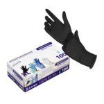 TopGlove Screen touch nitrila vienreizējie cimdi, melni (100 gab.)