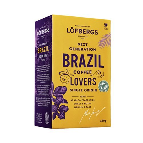 Brazil-Single-Origin-Rainforest-malta-kava Löfbergs Brazil Single Origin Rainforest malta kafija, 450g - Image 1